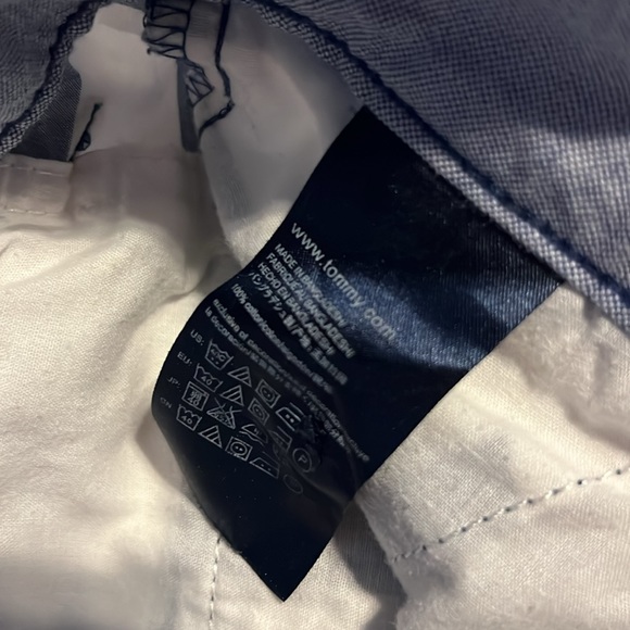 Tommy Hilfiger shorts. 8”length. Blue and white stripe. - Picture 6 of 6